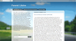 Desktop Screenshot of parentslifeline.blogspot.com