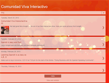 Tablet Screenshot of comunidad-viva.blogspot.com