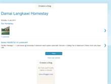 Tablet Screenshot of damailangkawihomestay.blogspot.com