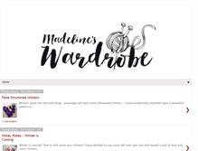 Tablet Screenshot of madelines-wardrobe.blogspot.com