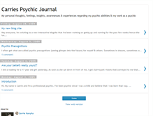 Tablet Screenshot of carriespsychicjournal.blogspot.com