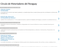 Tablet Screenshot of circulodehistoriadoresdelparaguay.blogspot.com