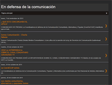 Tablet Screenshot of defendamoslacomunicacion.blogspot.com
