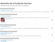 Tablet Screenshot of materialesdelafundacionsocrates.blogspot.com