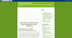 Desktop Screenshot of golf-tipsandsecrets.blogspot.com