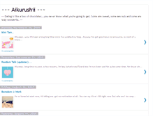 Tablet Screenshot of aikurushii.blogspot.com