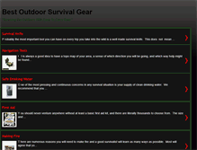 Tablet Screenshot of bestoutdoorsurvivalgear.blogspot.com