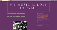 Desktop Screenshot of mymusicislost.blogspot.com