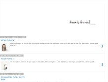 Tablet Screenshot of dream-is-the-word.blogspot.com