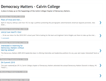 Tablet Screenshot of calvindemocracymatters.blogspot.com