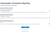 Tablet Screenshot of homesteadinunschoolers.blogspot.com