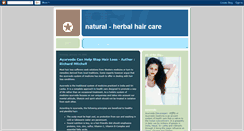 Desktop Screenshot of herbalhaircare-naturalhaircare.blogspot.com