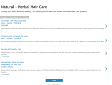 Tablet Screenshot of herbalhaircare-naturalhaircare.blogspot.com