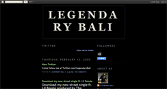 Desktop Screenshot of legendarybali.blogspot.com