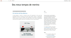 Desktop Screenshot of dosmeustemposdemenino.blogspot.com
