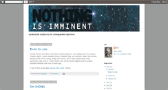 Desktop Screenshot of nothingisimminent.blogspot.com