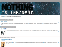 Tablet Screenshot of nothingisimminent.blogspot.com