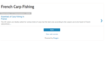 Tablet Screenshot of frenchcarpfishing.blogspot.com