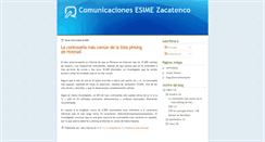 Desktop Screenshot of comunicacionesesimezac.blogspot.com