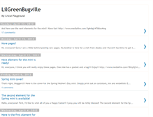 Tablet Screenshot of lilgreenbugville.blogspot.com