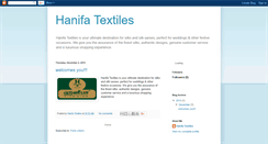 Desktop Screenshot of hanifatextiles.blogspot.com