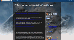 Desktop Screenshot of conservationistscookbook.blogspot.com