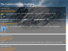 Tablet Screenshot of conservationistscookbook.blogspot.com