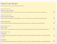 Tablet Screenshot of churchladyrecipes.blogspot.com