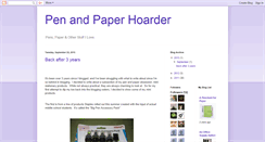 Desktop Screenshot of penandpaperhoarder.blogspot.com