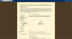 Desktop Screenshot of friendsoftombeatty.blogspot.com