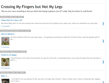 Tablet Screenshot of crossingmyfingersbutnotmylegs.blogspot.com