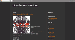 Desktop Screenshot of dicasteriummusicae.blogspot.com