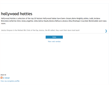 Tablet Screenshot of hollywood-hotties9.blogspot.com