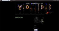 Desktop Screenshot of cabal-extreme-omega-guide.blogspot.com