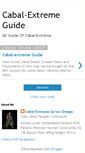 Mobile Screenshot of cabal-extreme-omega-guide.blogspot.com