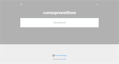 Desktop Screenshot of comespreewithme.blogspot.com