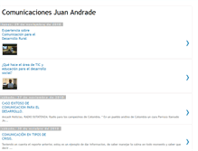 Tablet Screenshot of comunicacionesjuanandrade.blogspot.com