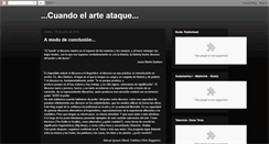 Desktop Screenshot of cuandoelarteataque2.blogspot.com