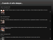 Tablet Screenshot of cuandoelarteataque2.blogspot.com