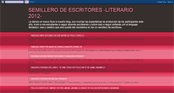 Desktop Screenshot of literario2011espaol.blogspot.com