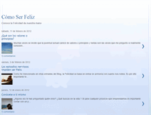Tablet Screenshot of comoserfelizblog.blogspot.com