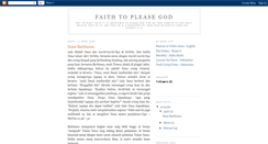 Desktop Screenshot of faithtopleasegod.blogspot.com