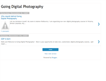 Tablet Screenshot of goingdigitalphotography.blogspot.com