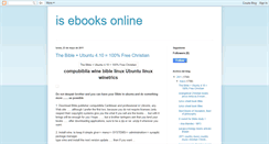 Desktop Screenshot of isebooksonline.blogspot.com