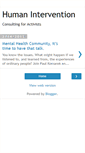 Mobile Screenshot of humanintervention.blogspot.com