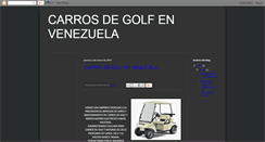 Desktop Screenshot of carrosdegolf.blogspot.com