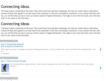 Tablet Screenshot of connectingideas.blogspot.com