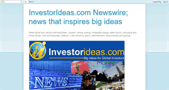 Desktop Screenshot of investorideasnewswire.blogspot.com