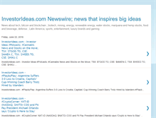 Tablet Screenshot of investorideasnewswire.blogspot.com