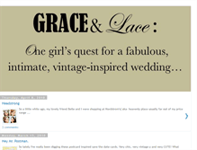 Tablet Screenshot of graceandlace.blogspot.com